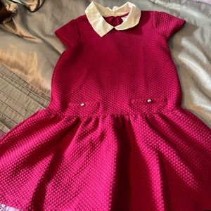 Janie and Jack maroon knit dress